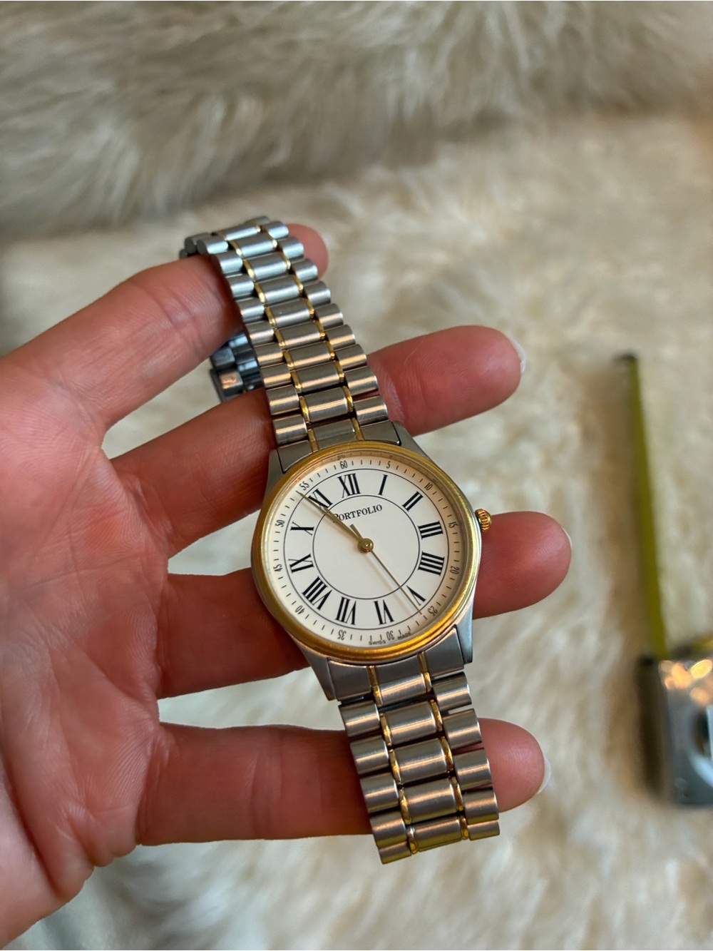 Tiffany & Co Portifino Two-Tone Stainless Watch - Picture 10 of 11